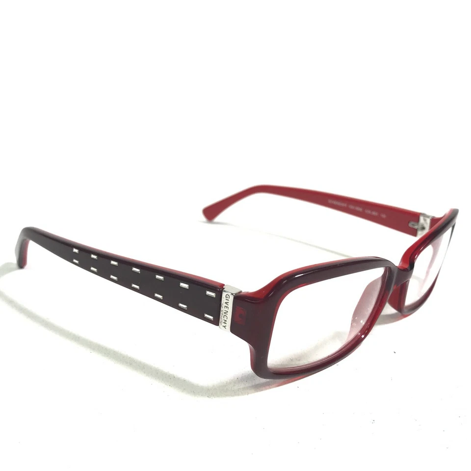Monturas de gafas Givenchy en muy buena condición 565S col.6ek cristales rojos borgoña 53-15-135 Foto 3 de 4