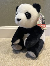 VTG 1985 CRES Panda Bear Stuffed Plush Teddy Bear SAN DIEGO ZOO SOCIETY W/TAG
