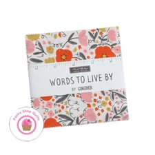 Moda WORDS TO LIVE BY Gingiber Quilting CHARM PACK 42- 5" squares