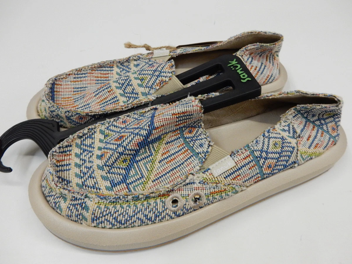 Sanuk Womens Donna ST Patchwork Multi 10