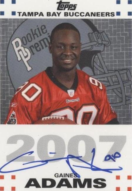 2007 Topps Gaines Adams #RPA-GA - 1 of 2