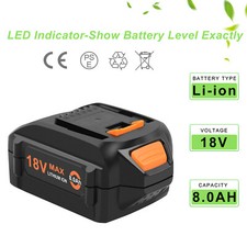 8000mAh Li-ion Battery for Worx 18V/20V WA3512 WA3512.1 WA3520 WA3525 WA3575