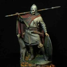 1/24 Resin Figure Model Kit Anglosakson Warrior Fantasy Miniature Diorama Statue