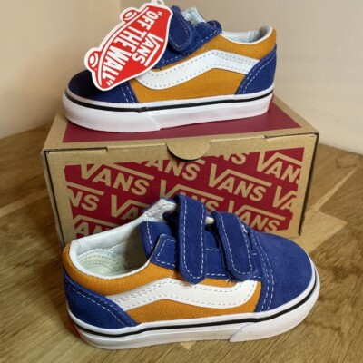 Vans Old Skool V Pop OG Blue OG Gold Kids