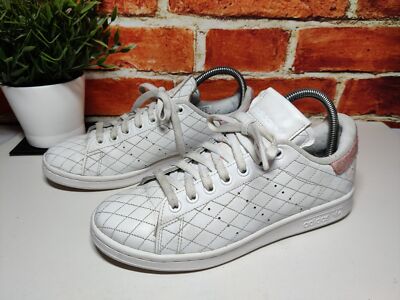 Adidas Originals Stan Smith DAMEN-SCHNÜRSCHUHE UK 5,5 US 7 WEISS PINK
