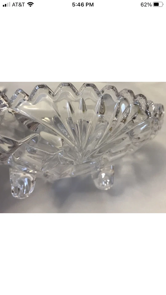 Marquis by Waterford Cristal Vidrio Newberry 6.5 pulgadas Caramelo Plato Nuez Cuenco ALEMANIA Foto 3 de 4