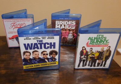 Comedy Lot Of Blu Ray Movies Preowned- Bridesmaids, Fargo, The Watch, Always Sun