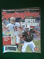 Sporting News October 13, 2003 features Chris Rix & Kellen Winslow on Cover!