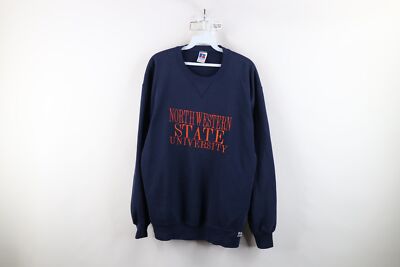Vtg 90s Russell Athletic Mens Large Northwestern State University Sweatshirt USA