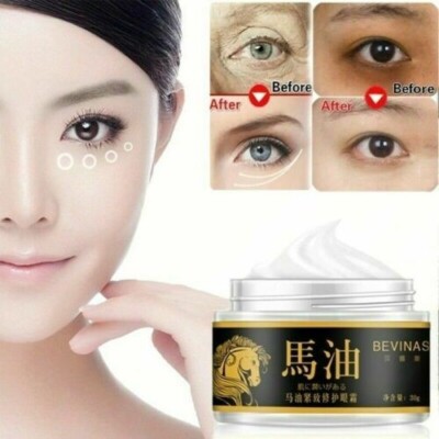Horse Oil Eye Cream Anti-Aging Wrinkle Moisturizer Firming Nourish Remove Dark