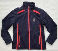 SUNDERLAND Of Scotland KILLY Navy  Neon Pink Waterproof Golf Jacket Womens M