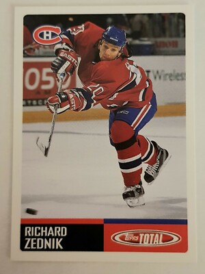 NHL Card Richard Zednik #377 Montreal Canadiens Topps 2003 Total