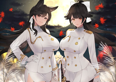 Anime animal ears black hair brown eyes clouds gloves CCG Gaming Mat Desk