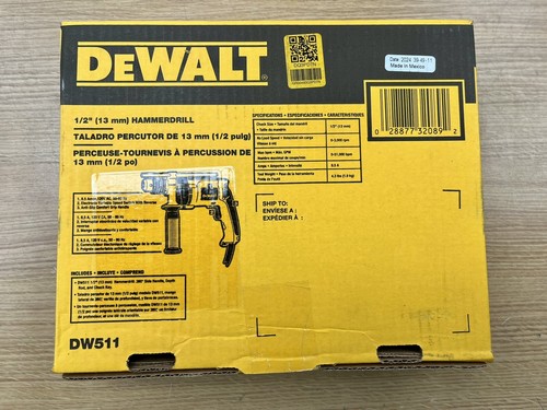 DEWALT (DW511) - 1/2" VSR Single Speed Corded Hammerdrill - Picture 2 of 2