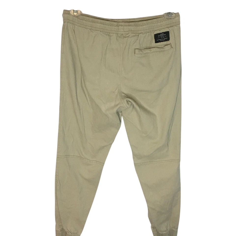 Pantalones chinos Tony Hawk Joggers para hombre puño elástico medio caqui cargo utilitario Foto 3 de 4
