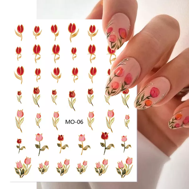 spring floral nail designs
