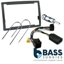 Renault Megane 2000-05 VDO Car Stereo Double Fascia & Steering Wheel Kit T1-RN4