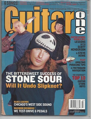 Guitar One Magazine March 2003 Slipknot Stone Sour Nirvana Lake of Fire & More