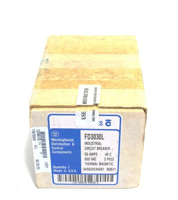 NEW WESTINGHOUSE  FD3030L CIRCUIT BREAKER 
