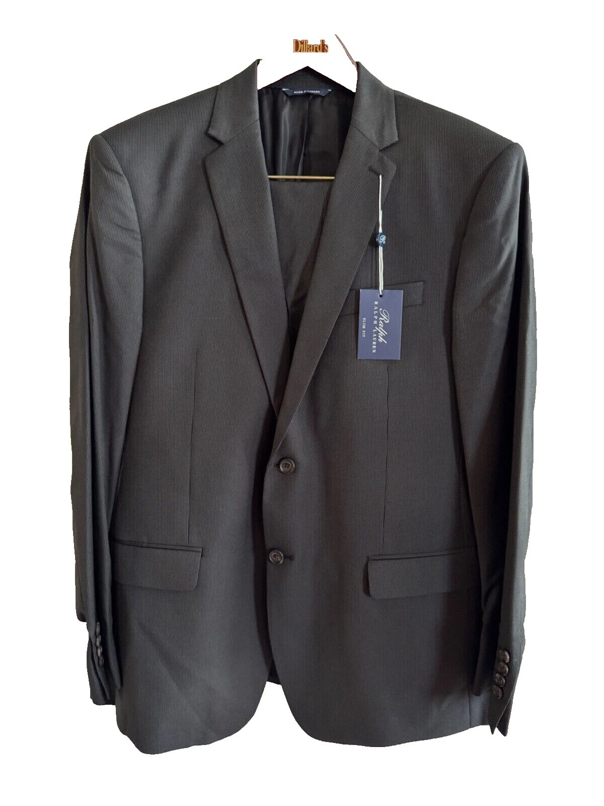 Ralph Lauren Black Striped Suits & Blazers for Men