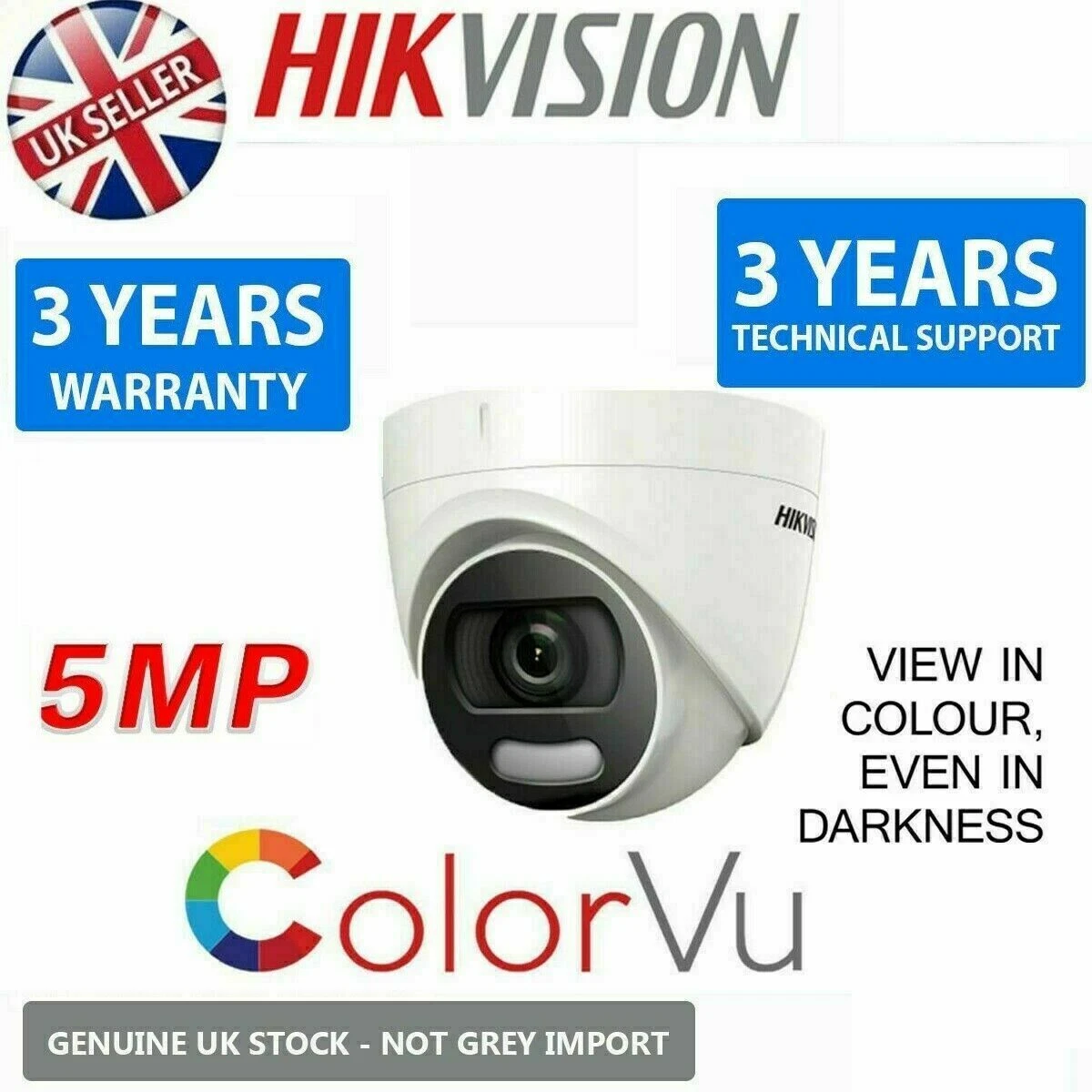 CCTV CAMERA COLOUR CAST VU 5MP 4IN1 5 MP FULL HD 20M COLOUR AT