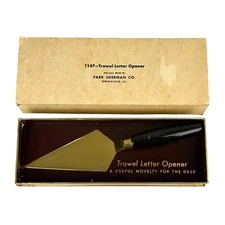 Vintage Park Sherman Co. Trowel Letter Opener #1147 Mid Century Gift Office