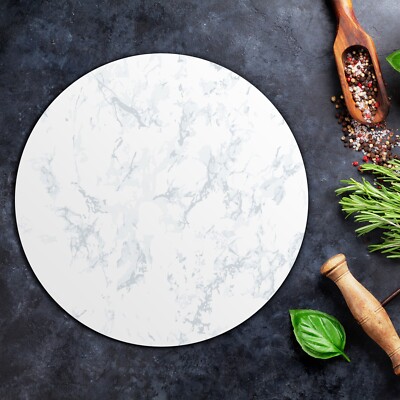 Glass Surface Protector Worktop saver Marble Minimalist Black and white print