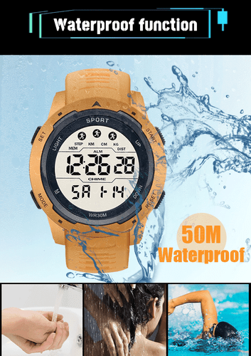 Men Women Waterproof Digital Sports Watch Military Tactical LED Backlight Gift - Picture 6 of 24