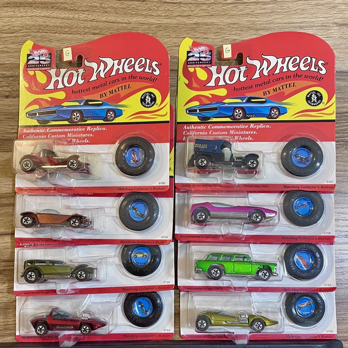 Hot Wheels 25th Anniversary 72 Cars Complete Sets Of