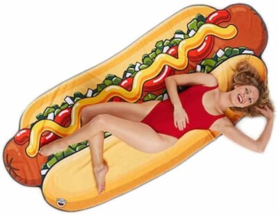 BigMouth Inc Riesige Stranddecke (Hot Dog) 5 Fuß