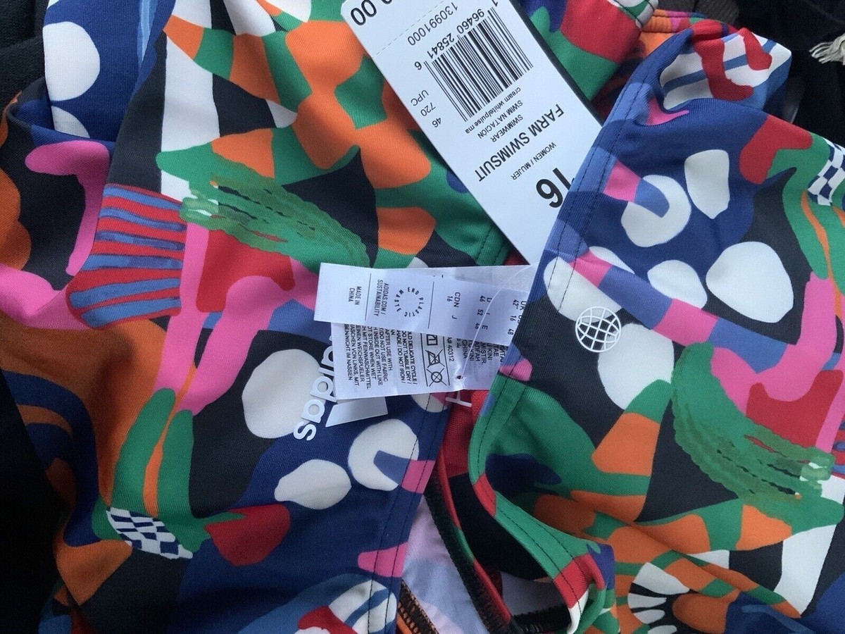 Adidas X Farm Rio One-piece Swimsuit HY5563, size 16 | eBay