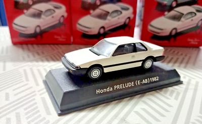 Honda PRELUDE (E-AB) 1982 ミニカー (ケース上ふた無) Honda PRELUDE 2nd gen (E-AB) 1982 1/64 model white | eBay
