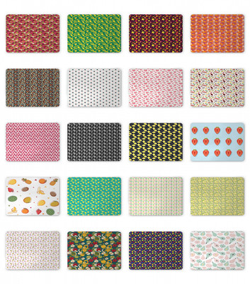 Ambesonne Fruit Pattern Mousepad Rectangle Non-Slip Rubber