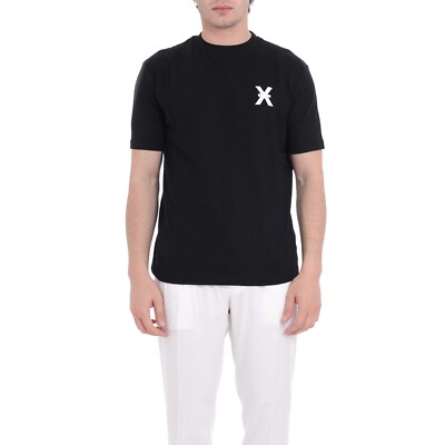 RICHMOND X Herren Logo Kurzarm T-Shirt UMP25301TS tsc schwarz