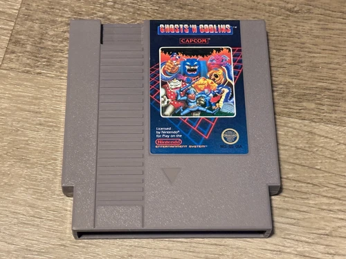 Ghost 'n Goblins 5 Screw Nintendo Nes Cleaned & Tested Authentic