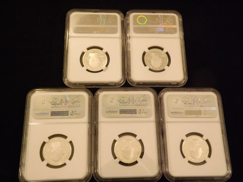 2016-S   Quarters   SILVER     5 Coin Set       NGC PF 70 - Image 2 of 2