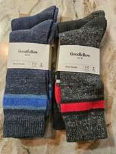 2 Packs / 4 Pair Men's Goodfellow Boot Socks - FREE SHIPPING
