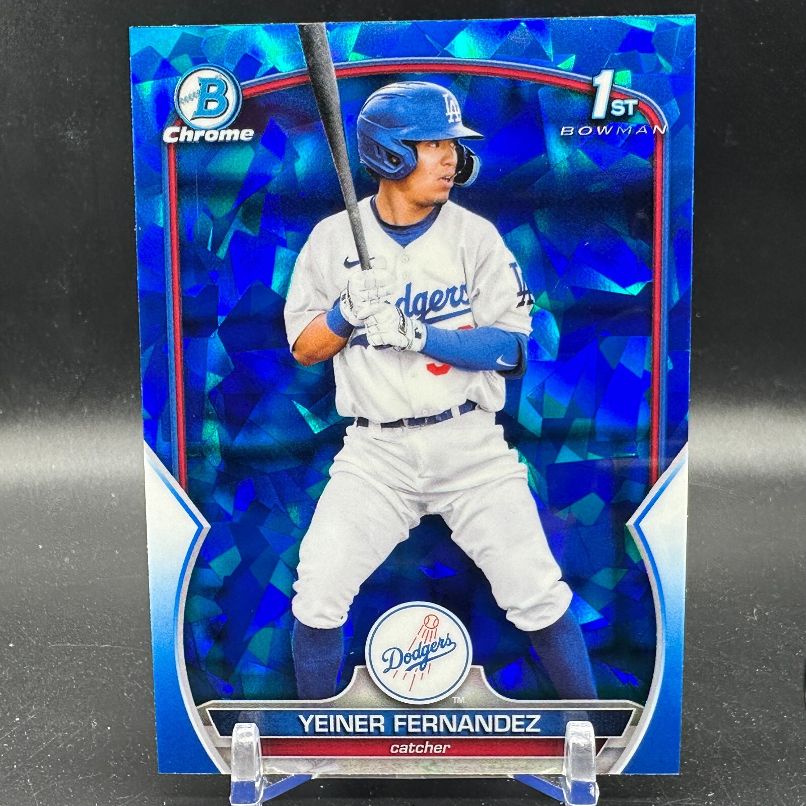 YEINER FERNANDEZ 1st Sapphire RC 2023 Bowman Chrome #BCP-138 Dodgers