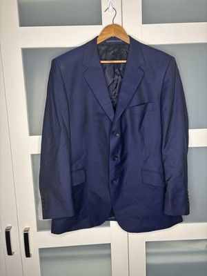Cordings London Navy Anzug Sakko & Hose Gr. 44s 38s klassische Wollschneiderei