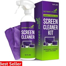 Screen Cleaner Spray and Microfiber Cloth 16oz Screen Cleaner Spray and Wipe ...