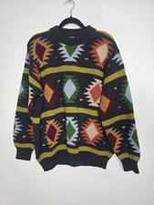 Vintage 90  S United Colors of Benetton Sweater Shetland Wool Italy L Large