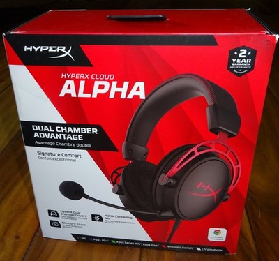 HyperX Cloud Alpha Wireless DTS Headphones w/Travel Bag....NIB