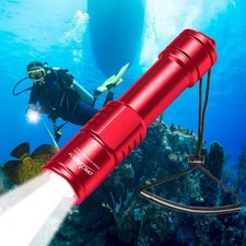 ORCATORCH D520 Scuba Dive Light 1000 Lumens Compact Diving Flashlight IP68 Wa...