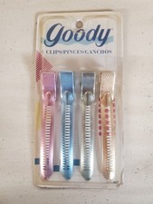 Vintage 1999 Goody Aluminum Hair Clips 4 New Old Stock
