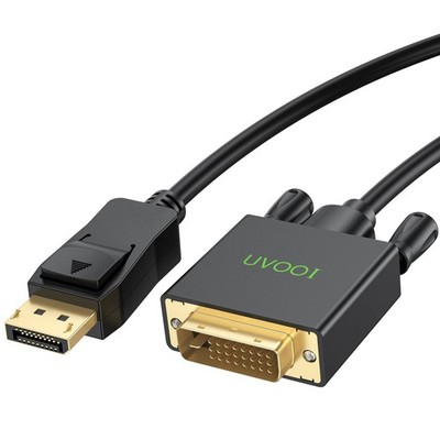 6.6 Feet DisplayPort to DVI Cable DP to DVI-D Male to Male Cable Adapter