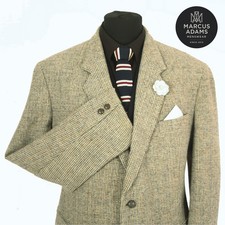 Harris Tweed Jacket Blazer Size 44R Country Weave Hacking Hunting Sports Mens
