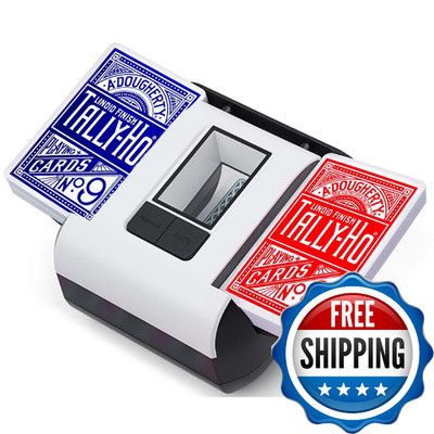OBLITZON Automatic Card Shuffler 1-2 Decks - Electric Poker Card Shuffler