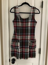 ZARA TRF Collection Holiday Tartan Plaid Dress Size Small