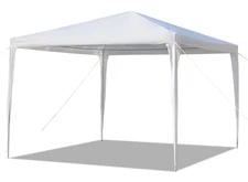 10' x 10' WHITE TALL PARTY TENT OUTDOOR HEAVY DUTY GAZEBO WEDDING CANOPY NEW BOX