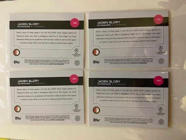 2024-25 Topps Uefa Club - Jaden Slory #160 Northern Lights (RC), LEIA O ANÚNCIO!!!! - Imagem 4 de 4